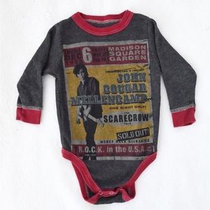 John Cougar Mellencamp Long Sleeve Concert Onesie 3-6M